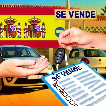 Man die een auto koopt bij een autodealer, terwijl hij de sleutels overhandigd krijgt