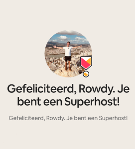 Superhost-status op Airbnb