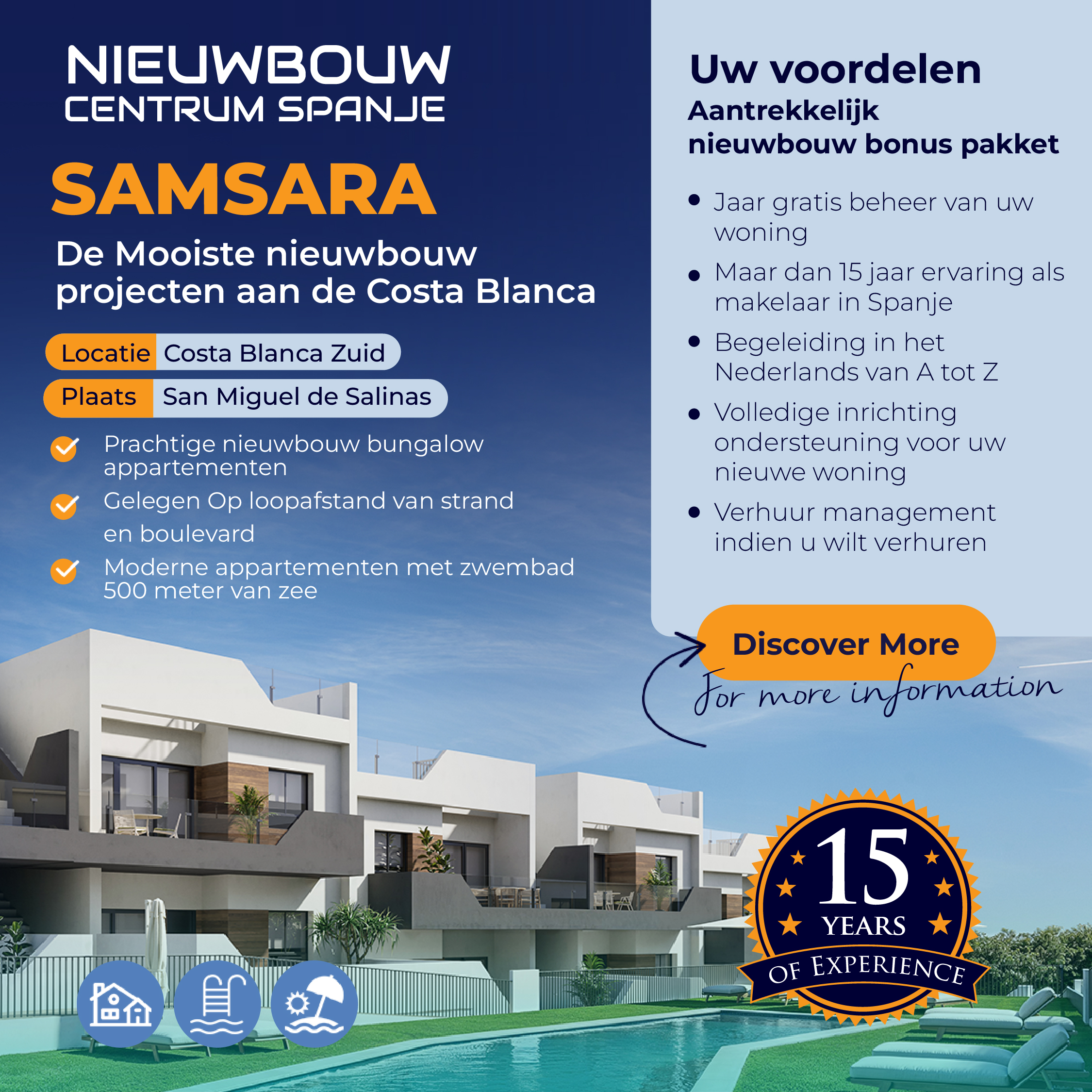 Samsara nieuwbouw centrum Spanje