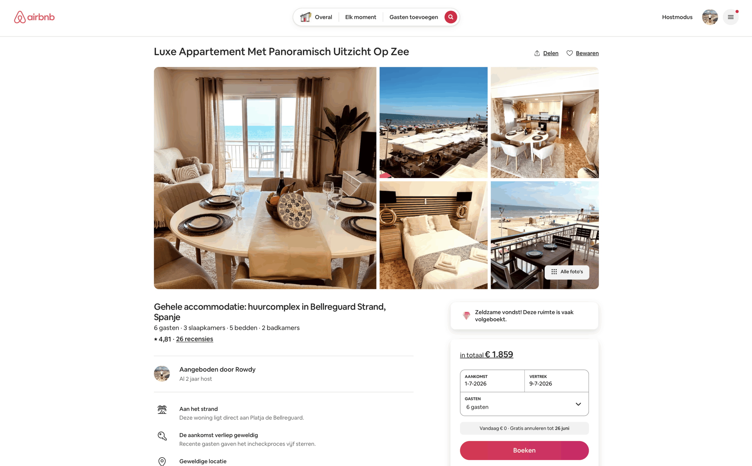 huurinkomsten airbnb
